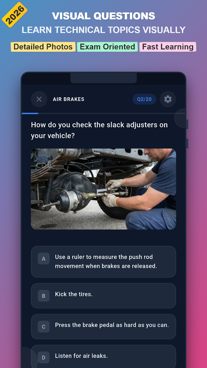 CDL permit preparation app screen 8