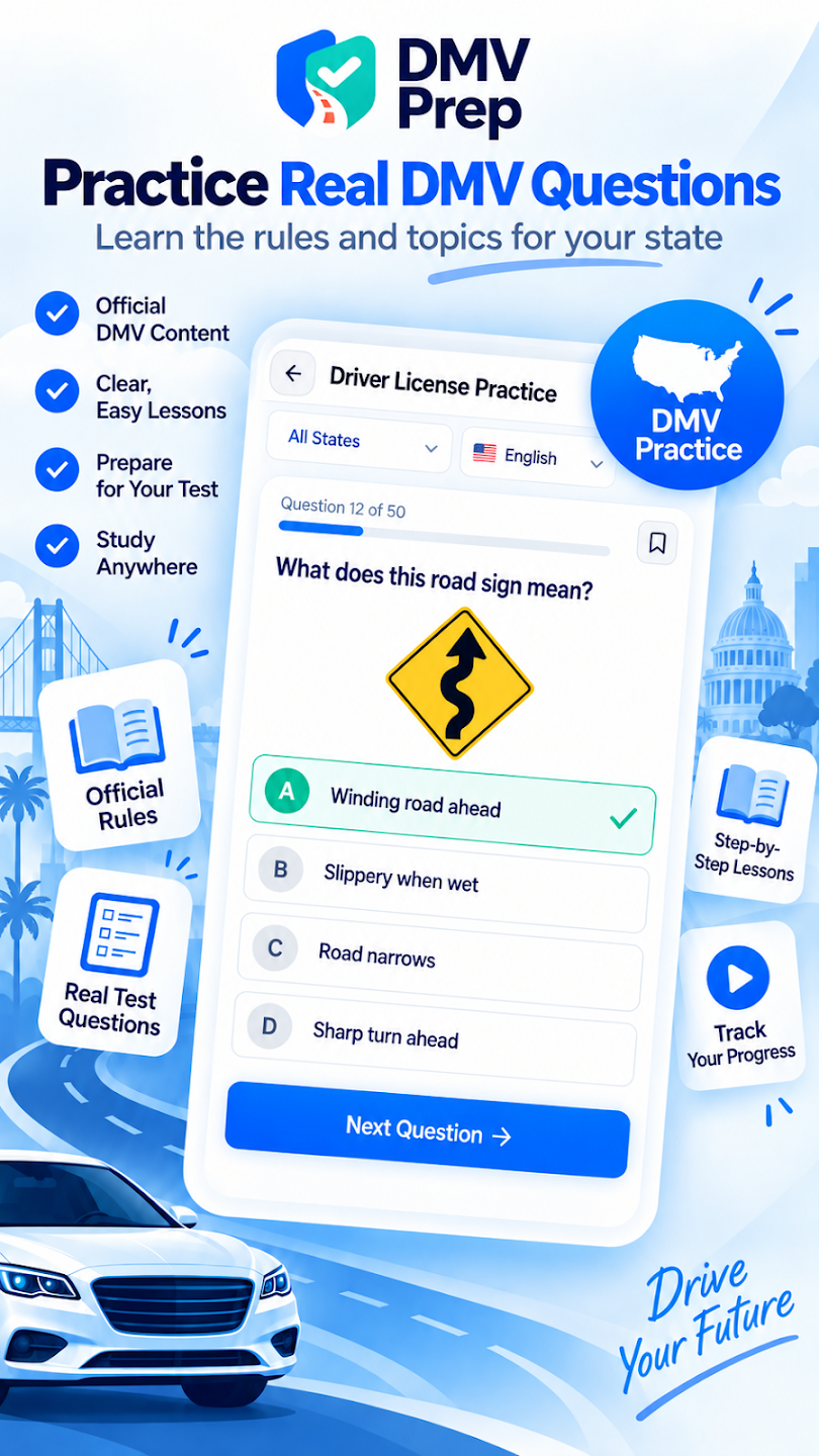 DMV permit preparation app screen 4