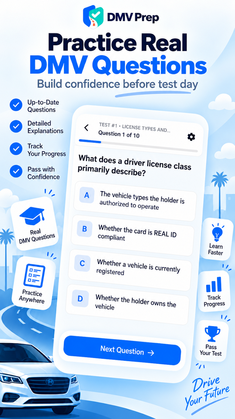 DMV permit preparation app screen 5
